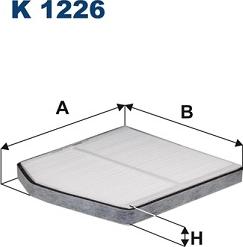 Filtron K1226 - Filtre, kabin havası parts5.com