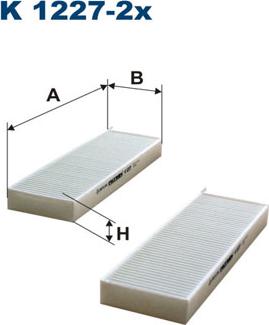 Filtron K1227-2x - Filtru, aer habitaclu parts5.com