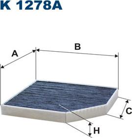 Filtron K1278A - Filtre, air de l'habitacle parts5.com