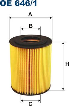 Filtron OE646/1 - Oljni filter parts5.com