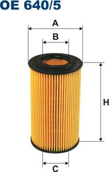 Filtron OE640/5 - Filtre à huile parts5.com