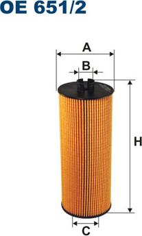 Filtron OE651/2 - Öljynsuodatin parts5.com