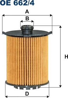 Filtron OE662/4 - Olajszűrő parts5.com