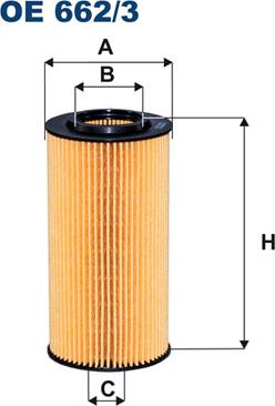 Filtron OE662/3 - Oljni filter parts5.com