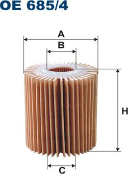 Filtron OE685/4 - Oil Filter parts5.com