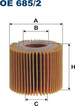 Filtron OE685/2 - Olejový filtr parts5.com