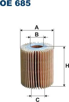 Filtron OE685 - Oil Filter parts5.com