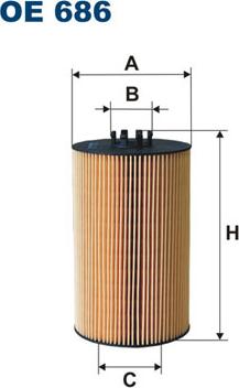 Filtron OE686 - Маслен филтър parts5.com