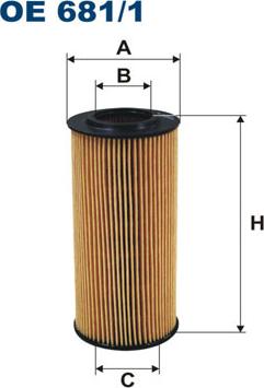 Filtron OE681/1 - Хидравличен филтър, автоматична предавателна кутия parts5.com