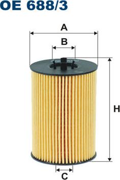 Filtron OE688/3 - Oil Filter parts5.com