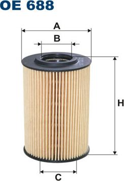 Filtron OE688 - Oil Filter parts5.com