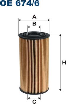 Filtron OE674/6 - Oljni filter parts5.com