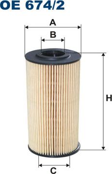 Filtron OE674/2 - Olejový filtr parts5.com