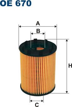 Filtron OE670 - Filtro de aceite parts5.com