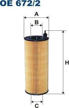 Filtron OE672/2 - Oil Filter parts5.com