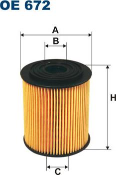 Filtron OE672 - Oil Filter parts5.com