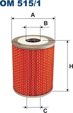 Filtron OM515/1 - Маслен филтър parts5.com