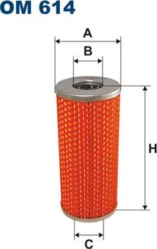 Filtron OM614 - Filtro de aceite parts5.com