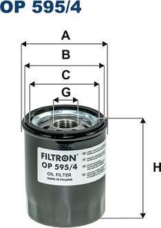 Filtron OP595/4 - Yağ filtresi parts5.com