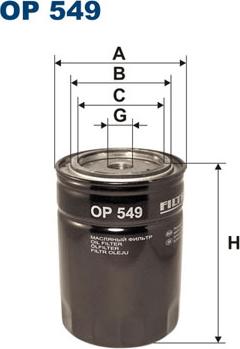 Filtron OP549 - Oil Filter parts5.com