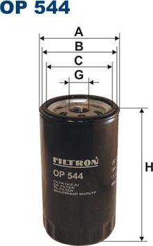 Filtron OP544 - Oljni filter parts5.com