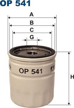 Filtron OP541 - Olejový filtr parts5.com