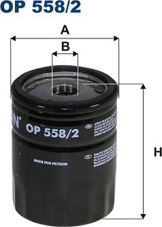 Filtron OP 558/2 - Öljynsuodatin parts5.com