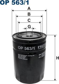 Filtron OP563/1 - Filter za ulje parts5.com