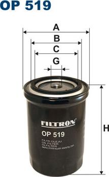 Filtron OP519 - Filter za ulje parts5.com