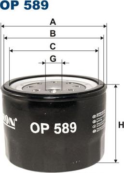 Filtron OP589 - Filter za ulje parts5.com