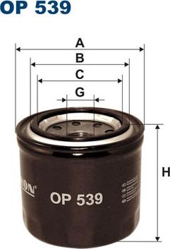 Filtron OP539 - Ölfilter parts5.com