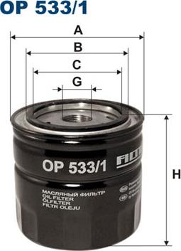 Filtron OP533/1 - Õlifilter parts5.com