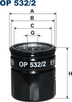 Filtron OP532/2 - Filtr oleju parts5.com