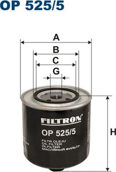 Filtron OP525/5 - Olajszűrő parts5.com