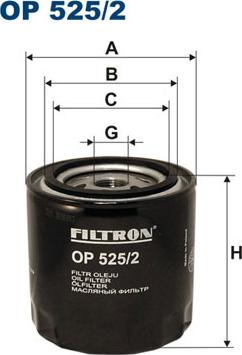 Filtron OP525/2 - Ölfilter parts5.com