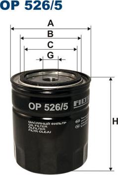 Filtron OP526/5 - Oil Filter parts5.com