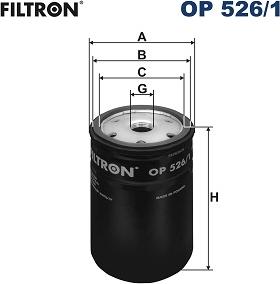 Filtron OP526/1 - Filtro de aceite parts5.com