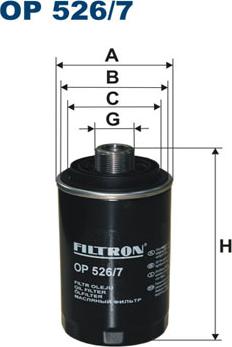 Filtron OP526/7 - Filtro de aceite parts5.com