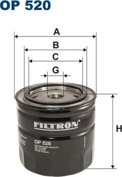 Filtron OP520 - Filter za ulje parts5.com