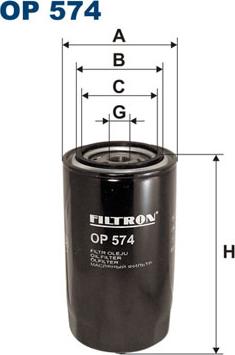 Filtron OP574 - Filtar za ulje parts5.com