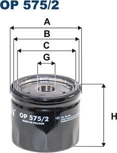 Filtron OP575/2 - Öljynsuodatin parts5.com