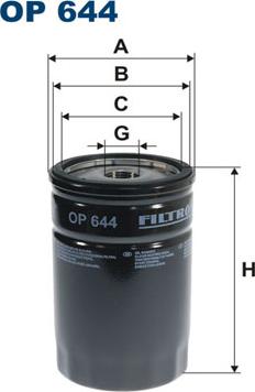 Filtron OP644 - Filter za ulje parts5.com