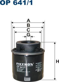 Filtron OP641/1 - Oljni filter parts5.com