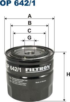 Filtron OP642/1 - Olejový filter parts5.com