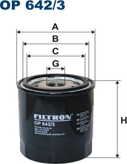 Filtron OP642/3 - Olajszűrő parts5.com