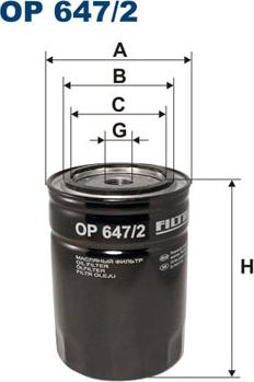 Filtron OP647/2 - Õlifilter parts5.com