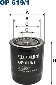 Filtron OP619/1 - Olejový filter parts5.com