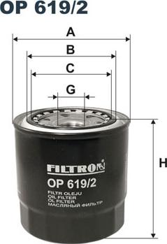 Filtron OP619/2 - Filtr oleju parts5.com