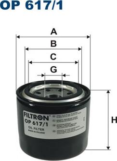 Filtron OP617/1 - Filtru ulei parts5.com