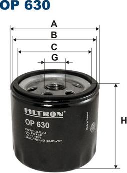 Filtron OP630 - Filter za ulje parts5.com